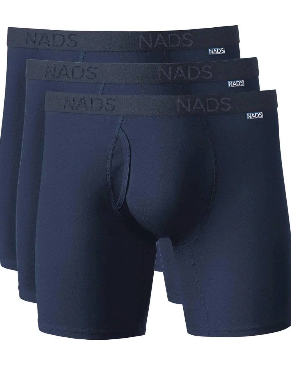 NADS NAVY ORGANIC COTTON BOXER BRIEFS XXL (2 PACK)